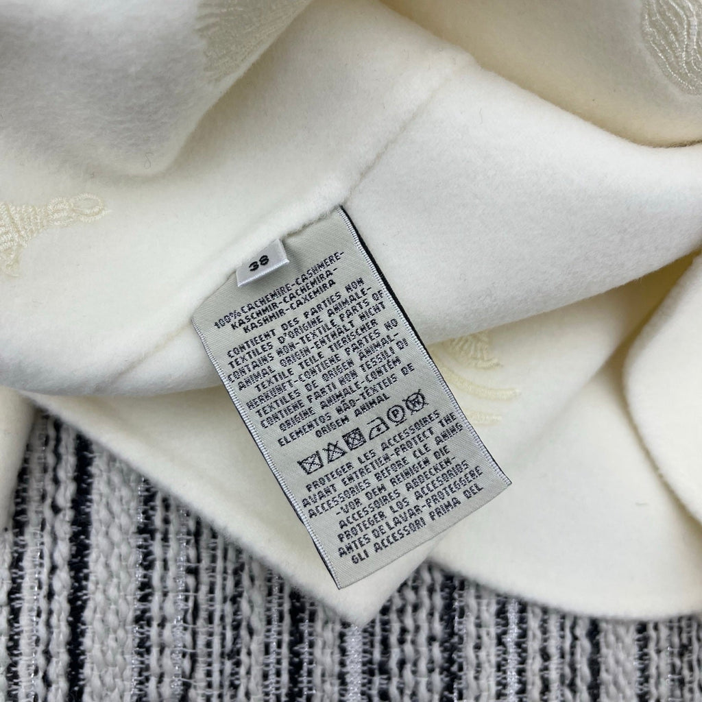 HERMES 25S REVERSIBLE SHORT CASHMERE HOODED COAT 012