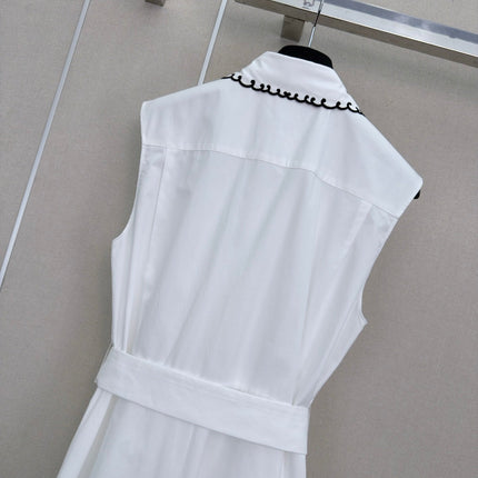 DIOR 26S SLEEVELESS COLLARED SHIRT DRESS 1303
