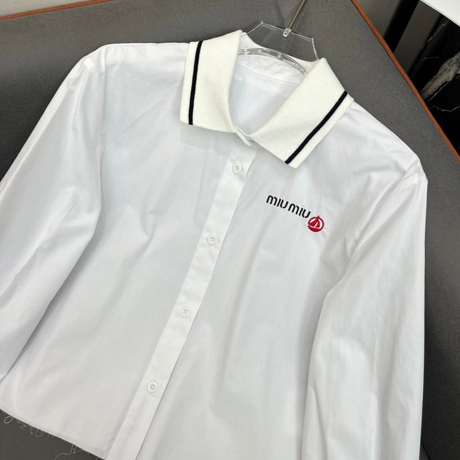 MIUMIU LONG-SLEEVE SHIRT 214505