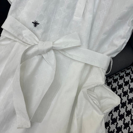 DIOR LONG SHIRT DRESS 25S IN COTTON JACQUARD 266617
