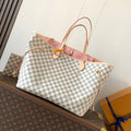 LV NEVERFULL 39 MM IN BEIGE DAMIER AZUR CANVAS