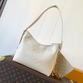 CARRYALL BAG 30 IN WHITE MONOGRAM CALFSKIN GOLD HARDWARE
