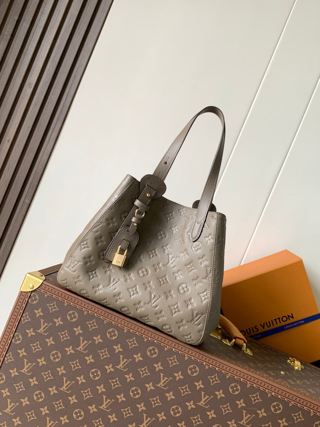 LV ALL IN ONE SHOULDER BAG 56 IN BROWN CALFSKIN