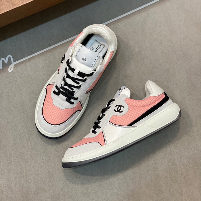 CC SNEAKERS SUEDE PINK CALFSKIN
