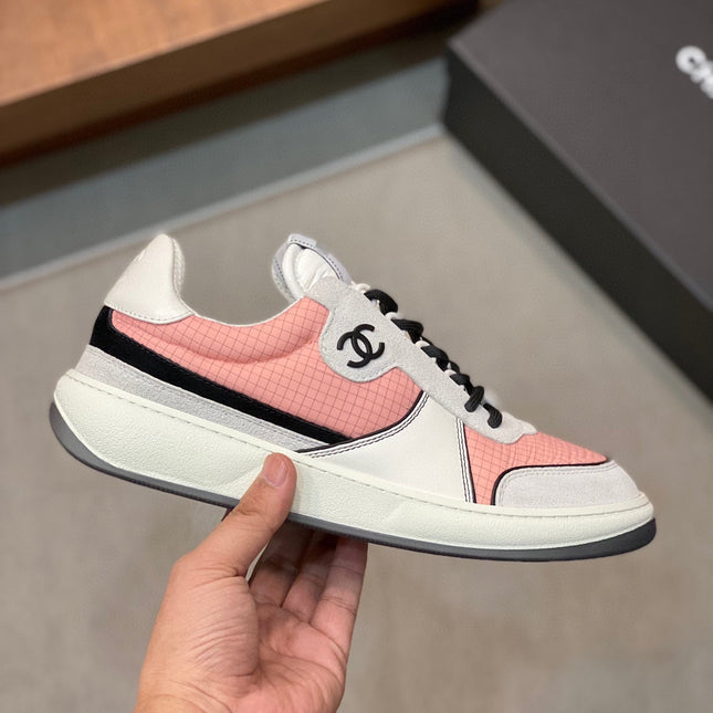 CC SNEAKERS SUEDE PINK CALFSKIN
