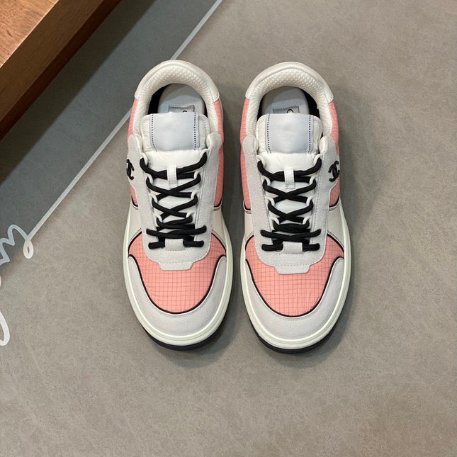 CC SNEAKERS SUEDE PINK CALFSKIN