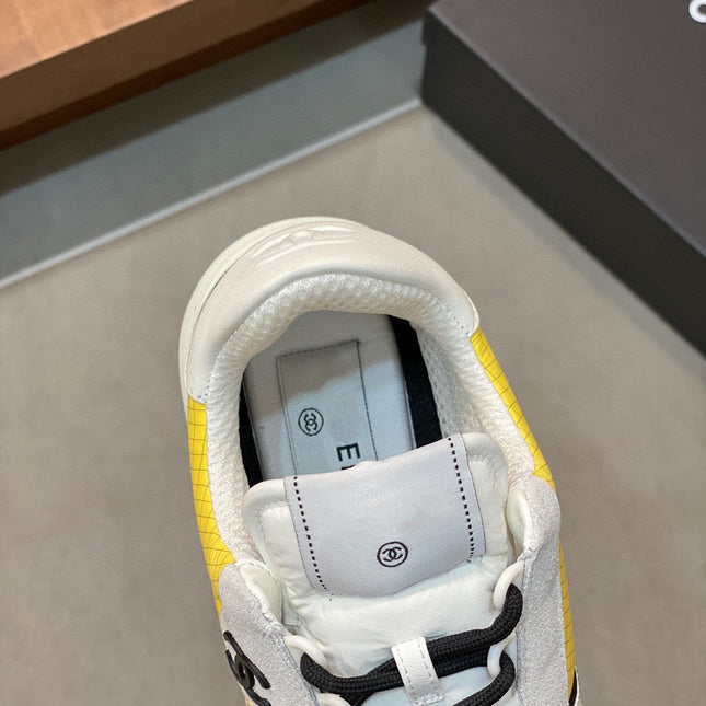 CC SNEAKERS SUEDE YELLOW CALFSKIN