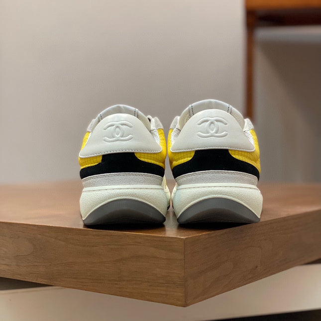 CC SNEAKERS SUEDE YELLOW CALFSKIN