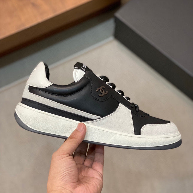 CC SNEAKERS SUEDE BLACK CALFSKIN