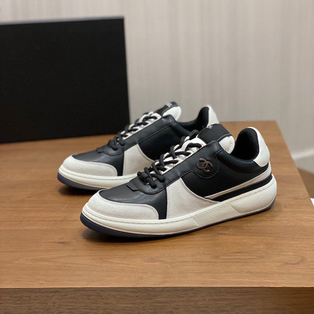 CC SNEAKERS SUEDE BLACK CALFSKIN