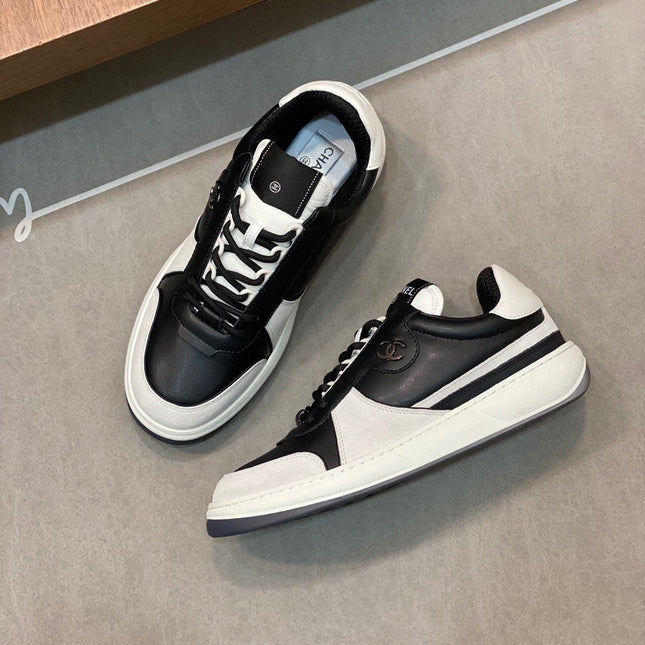 CC SNEAKERS SUEDE BLACK CALFSKIN