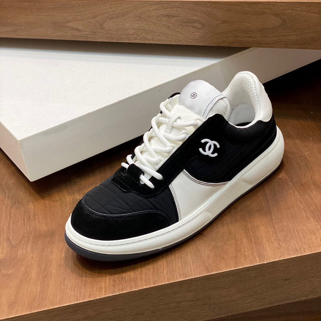 CC VINTAGE BLACK SUEDE CASUAL SHOES CALFSKIN