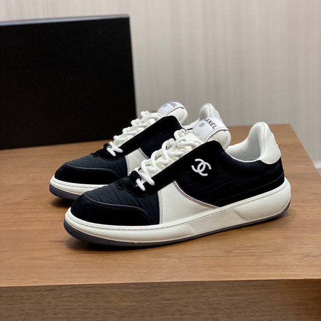 CC VINTAGE BLACK SUEDE CASUAL SHOES CALFSKIN