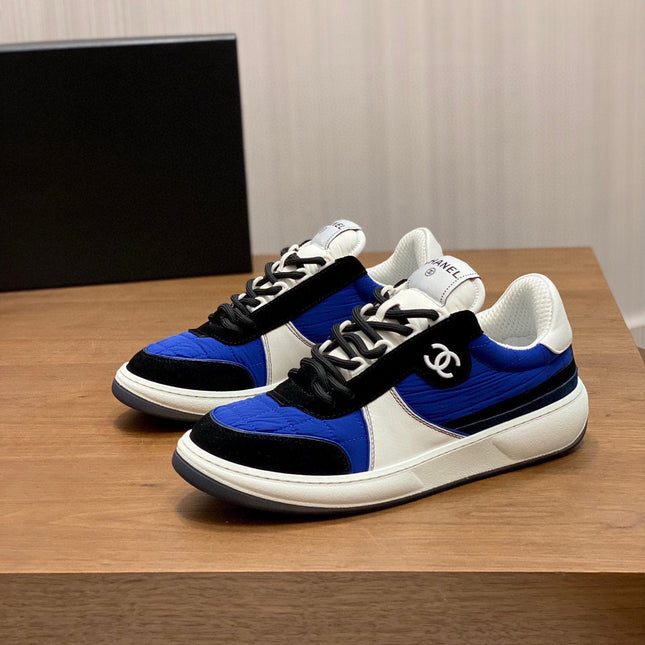 CC VINTAGE BLUE SUEDE CASUAL SHOES CALFSKIN