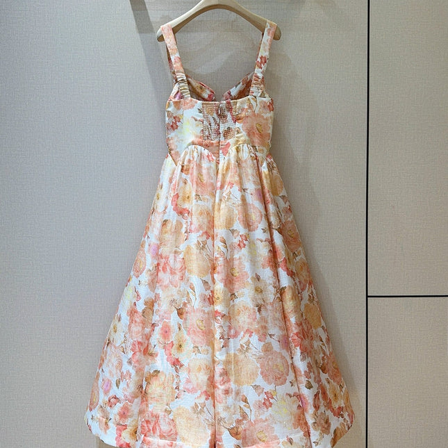 ZIMMERMANN 26S FLORAL MIDI DRESS STYLE 242