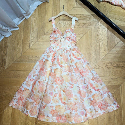 ZIMMERMANN 26S FLORAL MIDI DRESS STYLE 242