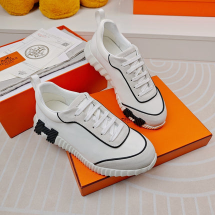 BOUNCING SNEAKERS WHITE CALFSKIN STYLIZED