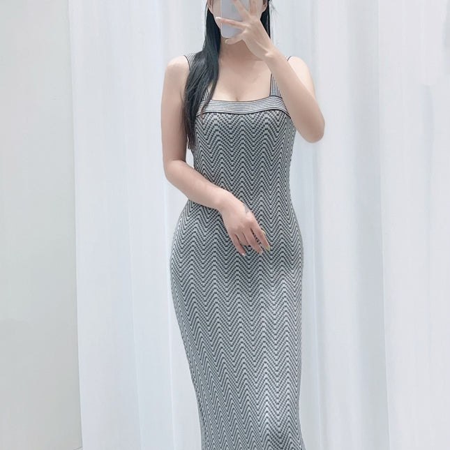KNIT TOP AND STRAP DRESS SET 25250 STYLE 2