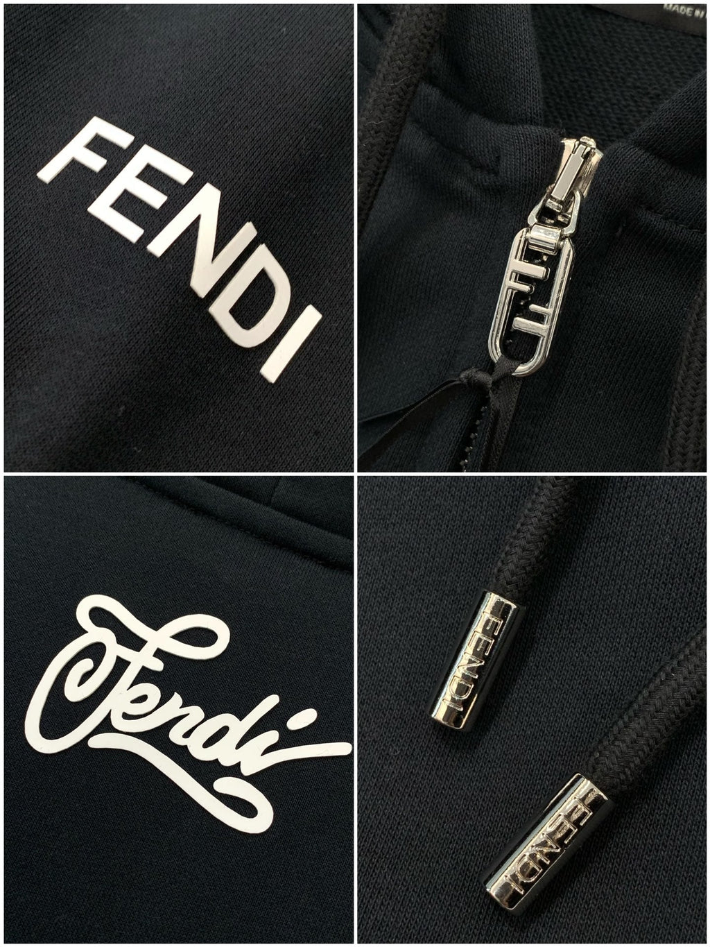 FENDI 26S ZIP-UP HOODIE 185