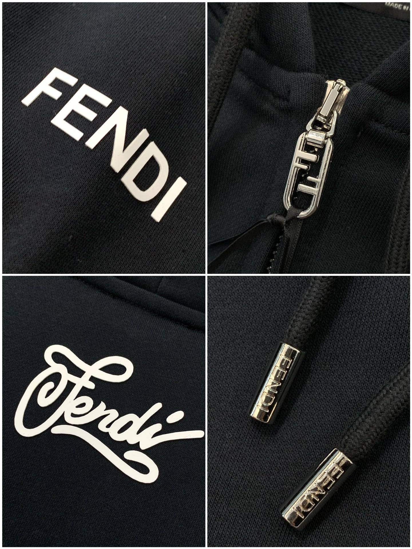 FENDI 26S ZIP-UP HOODIE 185