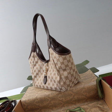 GUCCI 26S TOTE BAG 35 IN BEIGE CANVAS