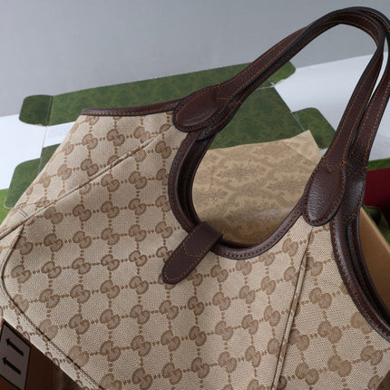 GUCCI 26S TOTE BAG 35 IN BEIGE CANVAS
