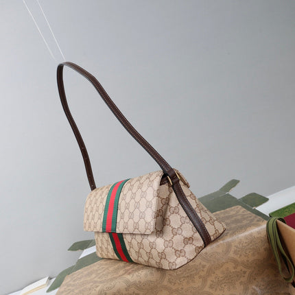 GUCCI 26S SHOULDER BAG 31 IN BEIGE DENIM