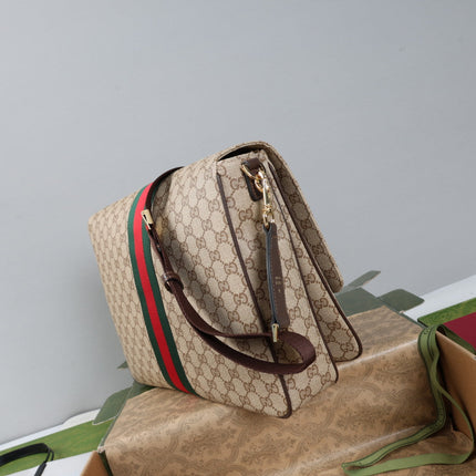 GUCCI 26S CROSSBODY BAG 35 IN BEIGE CANVAS