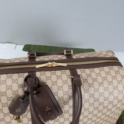 GUCCI 26S DUFFLE BAG 45 IN BEIGE CANVAS