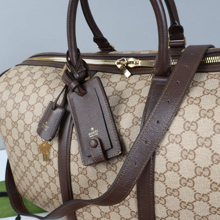 GUCCI 26S DUFFLE BAG 45 IN BEIGE CANVAS