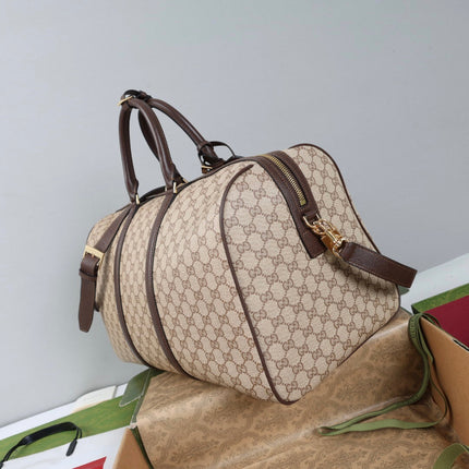 GUCCI 26S DUFFLE BAG 45 IN BEIGE CANVAS