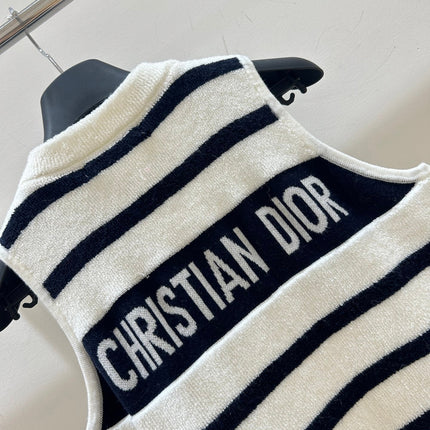 DIOR 25S SLEEVELESS STRIPED VEST STYLE 202
