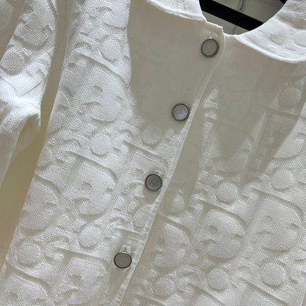 DIOR 26S OBLIQUE JACQUARD KNIT JACKET 1325