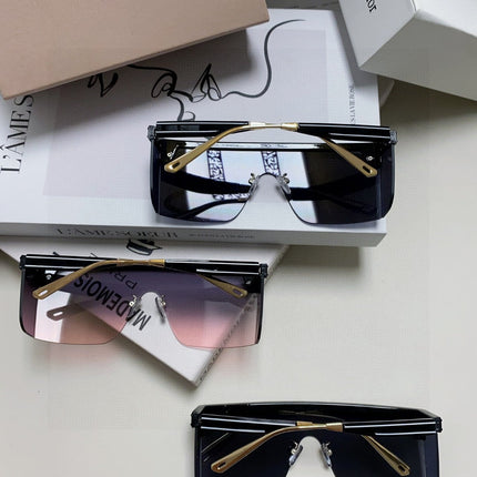 SUNGLASS CLUB M1U 566688 IN BLACK ACETATE PINK SMOKE LENSES