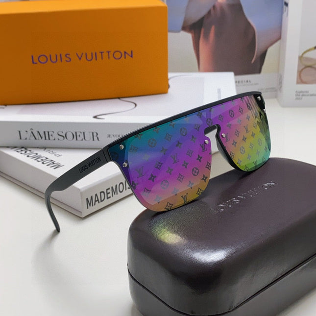 WAIMEA SUNGLASSES 581361 IN MULTICOLOR ACETATE MONOGRAM ON LENS
