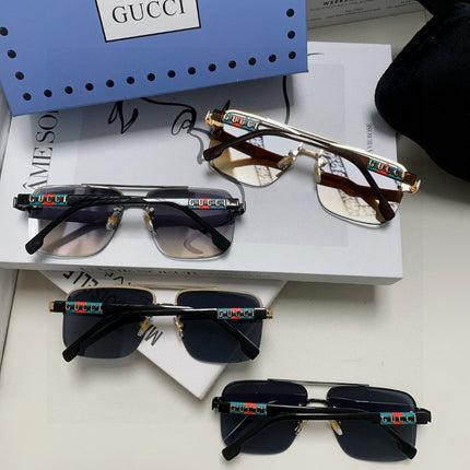 RECTANGULAR FRAME SUNGLASSES 576873 IN METAL