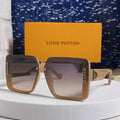 SQUARE SUNGLASSES 571654 IN DARK BEIGE SMOKE ACETATE