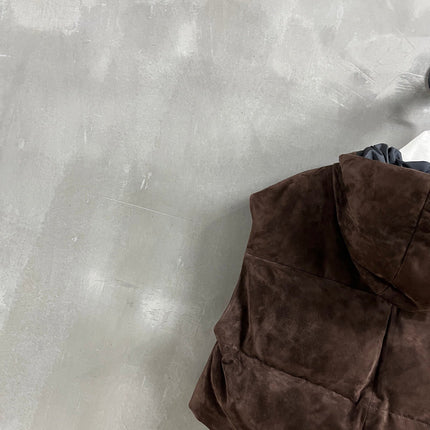 PRADA 25S SUEDE DOWN VEST 384