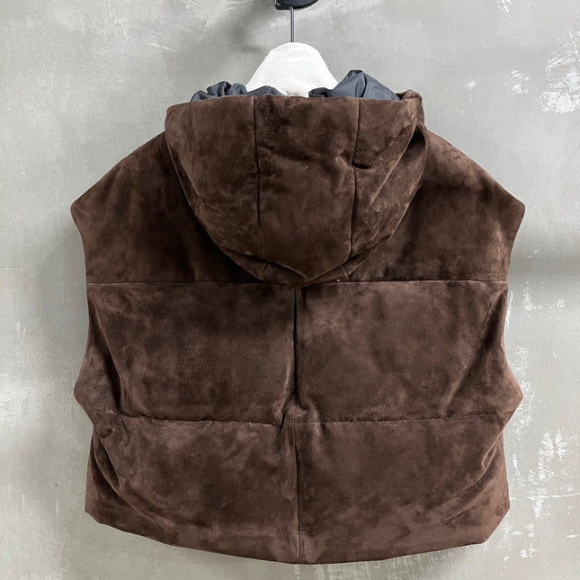 PRADA 25S SUEDE DOWN VEST 384