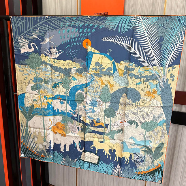 HERMES 26S SCARF 90 IN SILK 304198