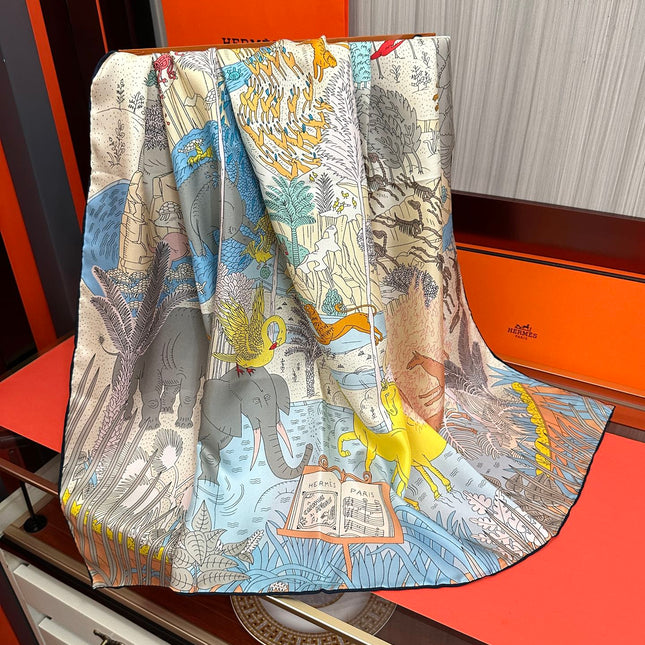 HERMES 26S SCARF 90 IN SILK 304199