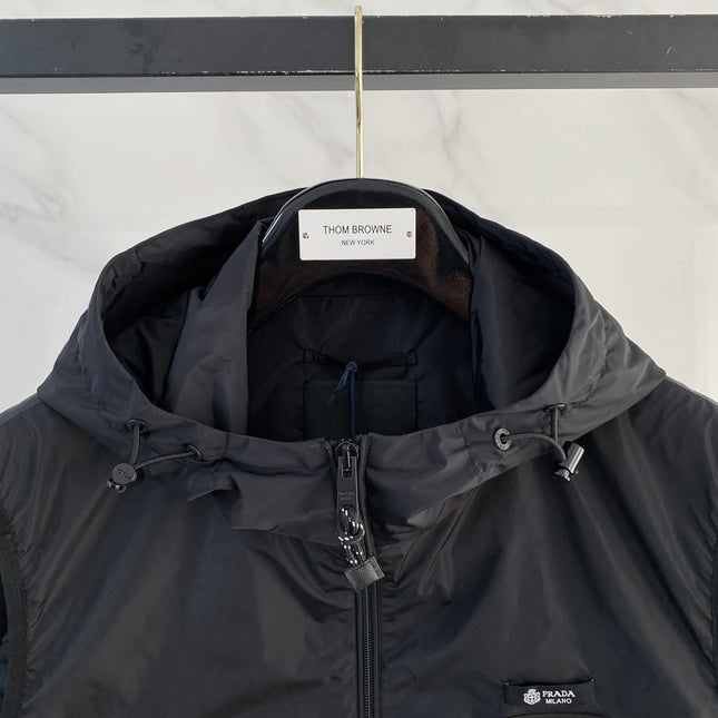 PRADA 26S SLEEVELESS HOODED JACKET 786