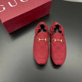 GUCCI 26S LOAFERS IN RED CANVAS