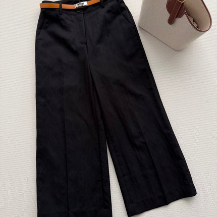 HERMES 26S WIDE LEG CROPPED PANTS 557