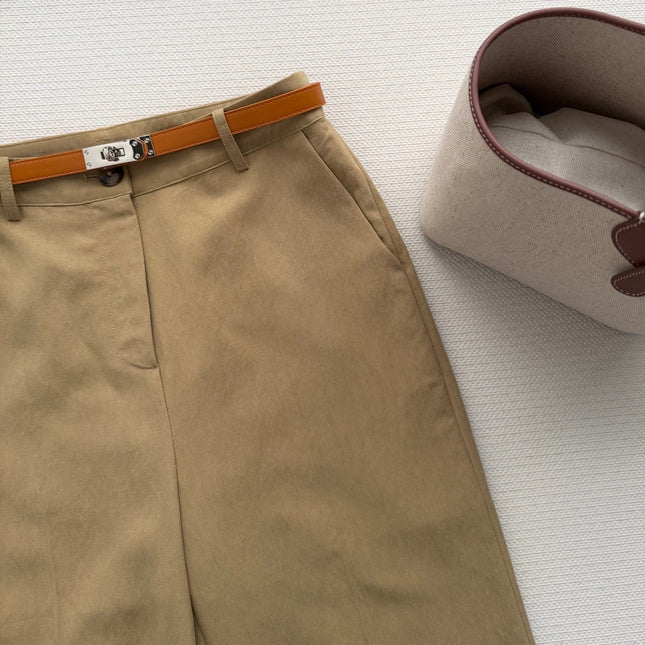 HERMES 26S WIDE LEG CROPPED PANTS 556