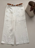 HERMES 26S WIDE LEG CROPPED PANTS 555