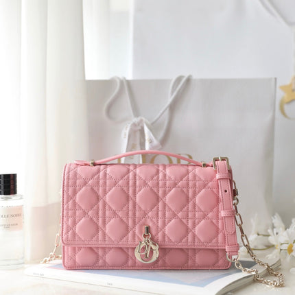MINI 24 TOP-HANDLE LIGHT PINK LAMBSKIN