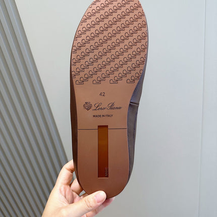 LP TOMORI SABOT MULES CHOCOLATE CALFSKIN