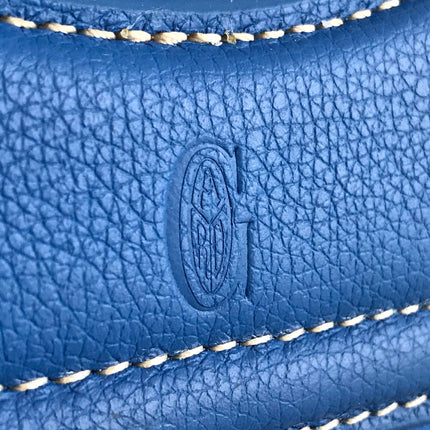 GOYA 26S BELUGA MINI BAG 23CM IN BLUE GOYARDINE CANVAS AND CALFSKIN
