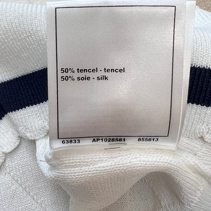 CHANEL 26S SLEEVELESS POLO KNIT TOP STYLE 1151
